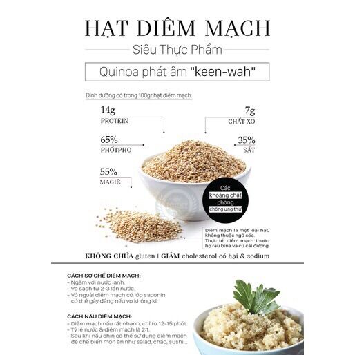 Hạt quinoa trắng hữu cơ 500g Sottolestelle - Ý