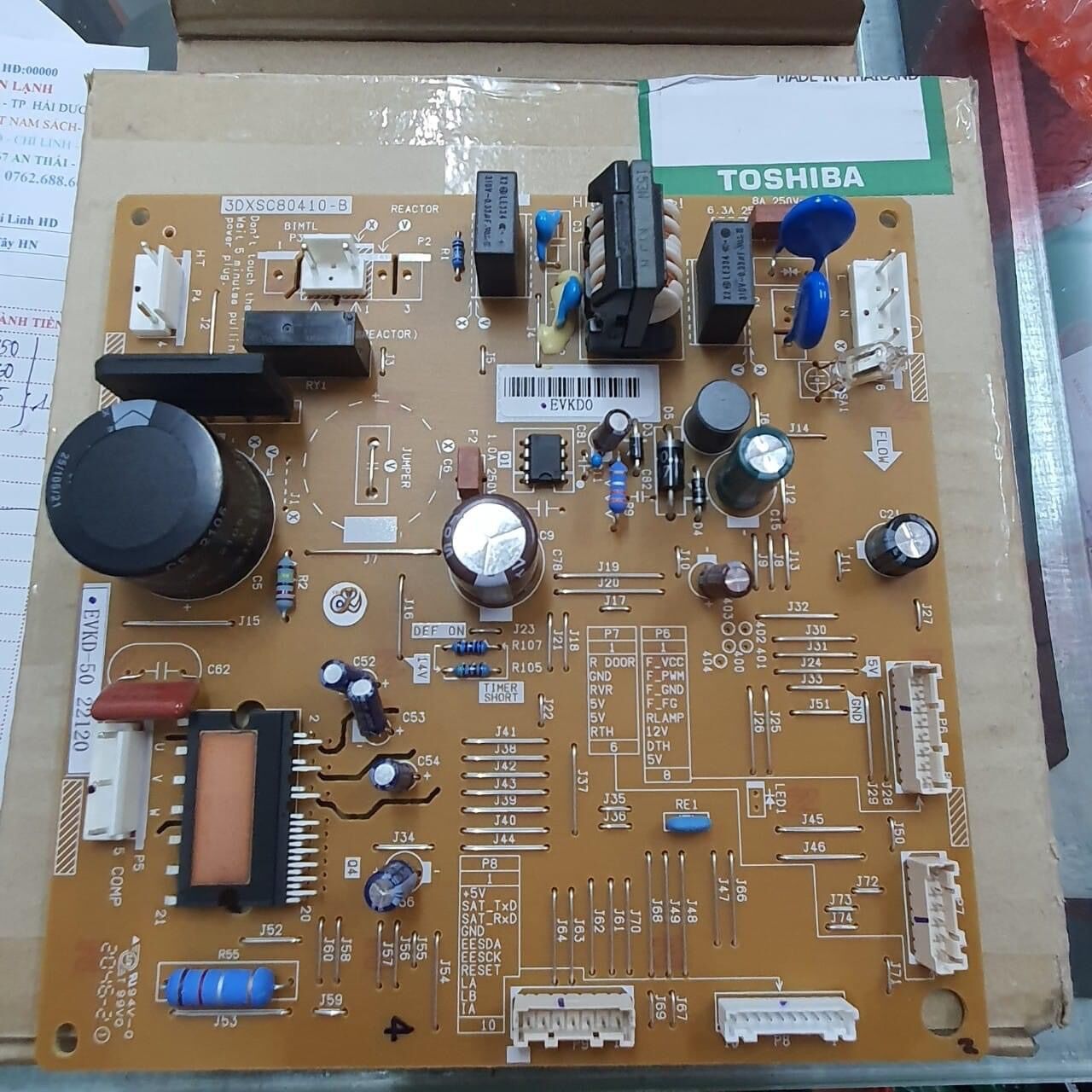 Bo mạch tủ lạnh Toshiba tháo máy zin đẹp