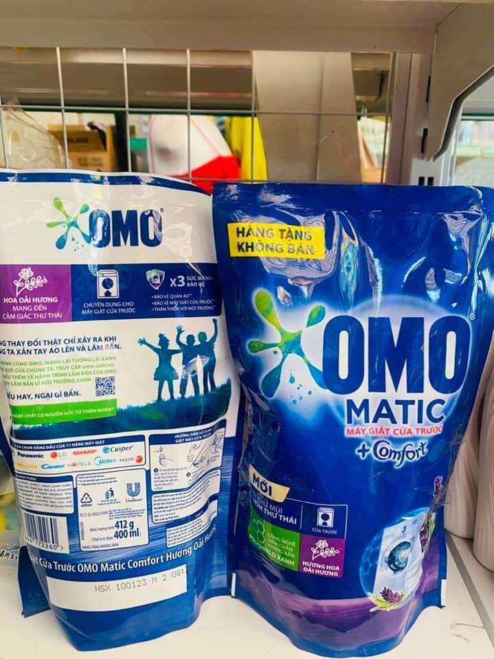 Nước giặt Omo Matic 412g