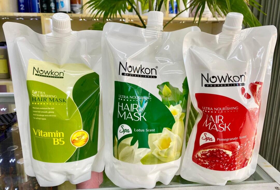 Dầu Hấp Phục Hồi Tóc Hư Tổn, Gãy Rụng, Khô Xơ  Vitamin B5 và Hương Sen & Hương Lựu Loại Túi 1000ml, Dễ Dàng Sử dụng, mùi hương quyến rũ