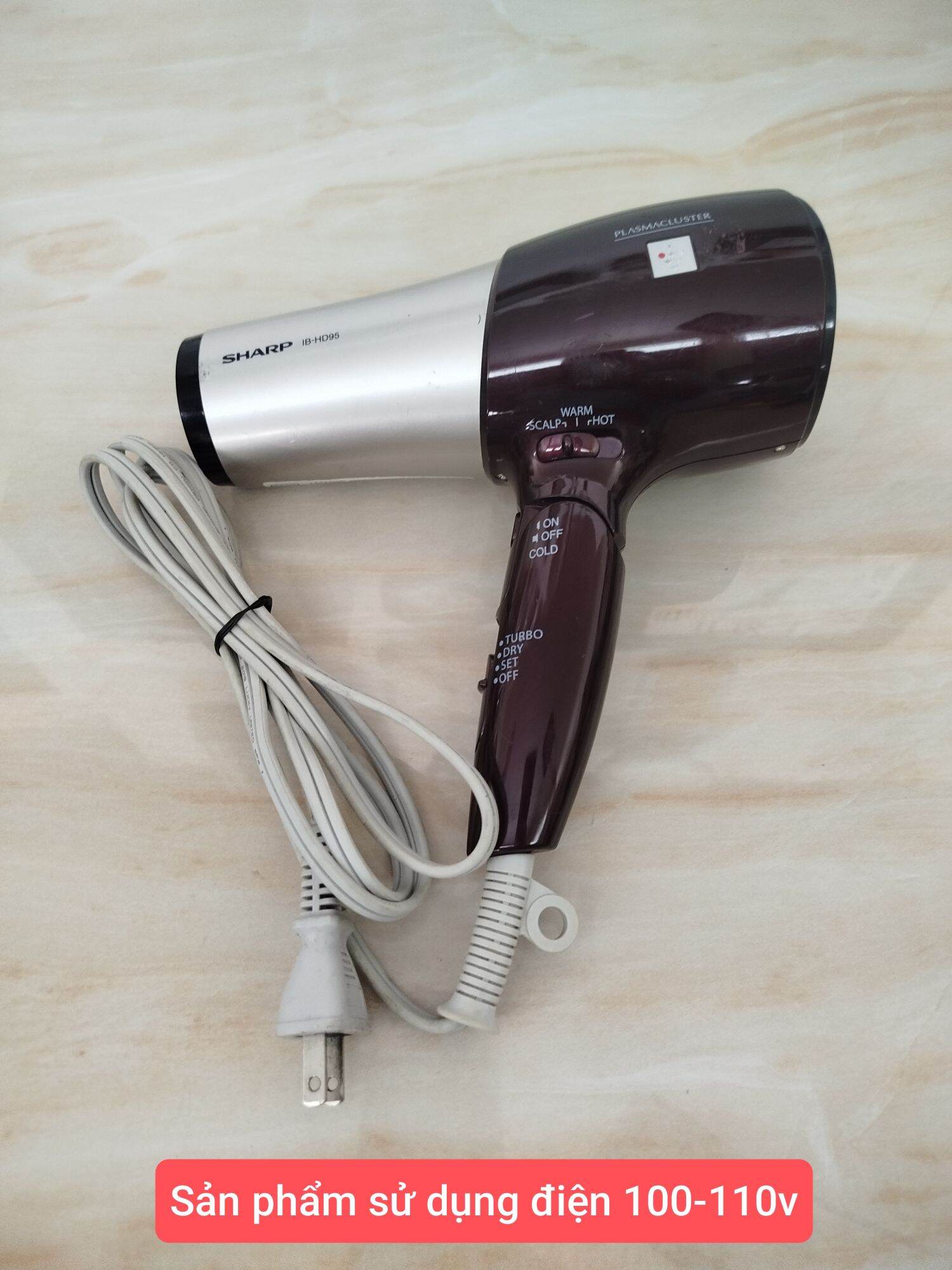 Máy sấy dưỡng tóc Ion SHARP IB-HD95, hàng bãi Nhật
