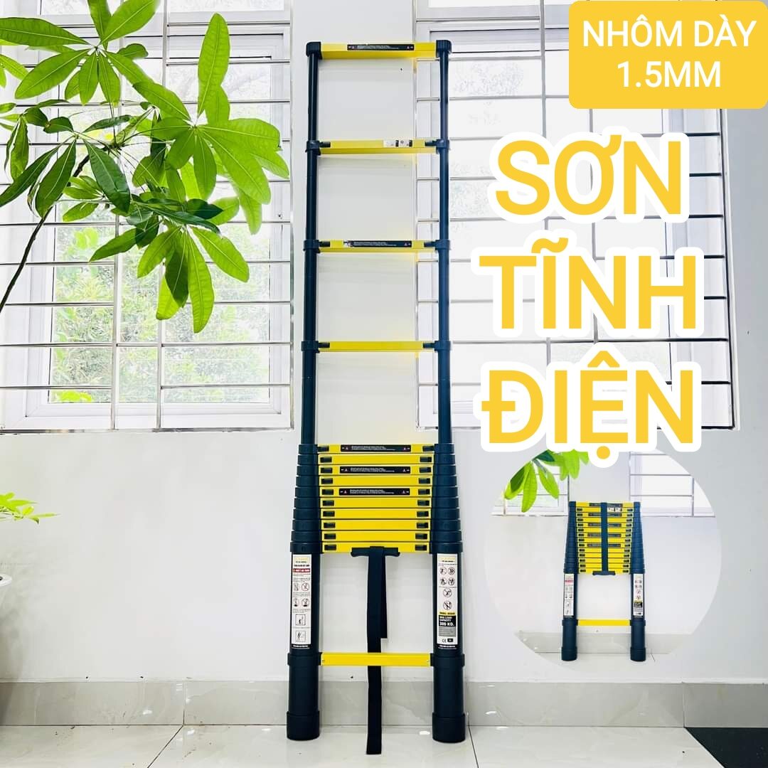 Thang nhôm rút đơn 4m4 Sumika đủ loại để lựa chọn