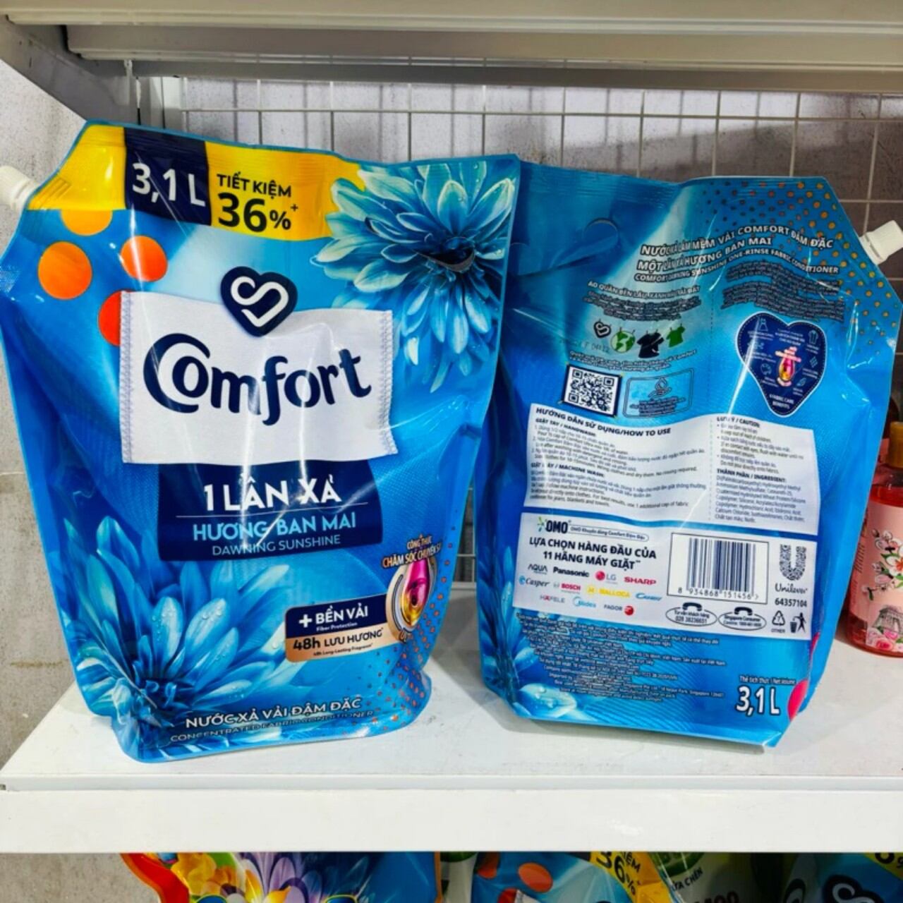 Nước xả vải comfort 3,1L