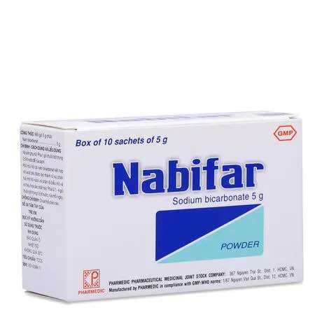 Nabifar - Gói muối vệ sinh phụ nữ -Hộp 10 gói