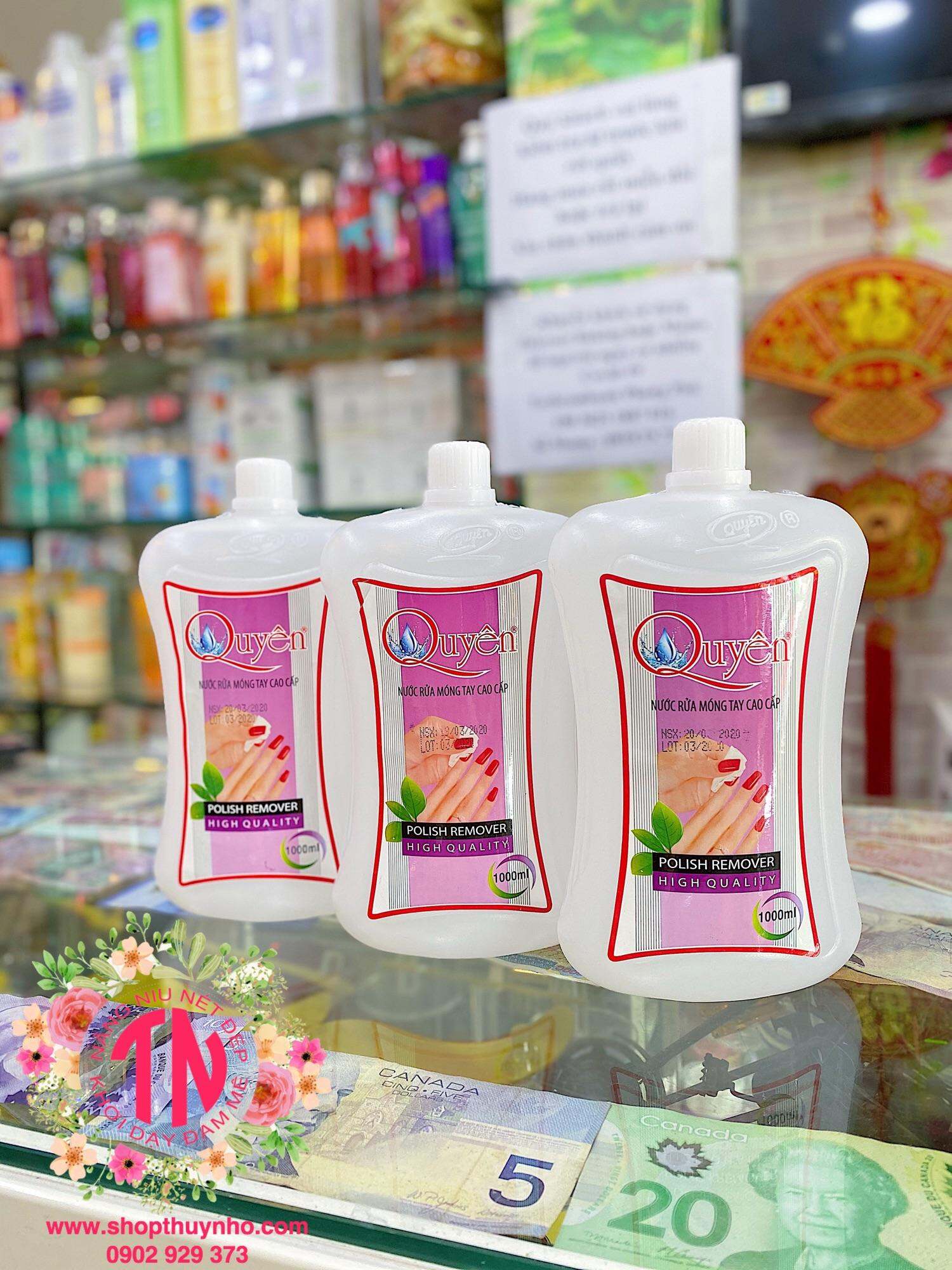 Nước tẩy móng tay Acetone Quyên - 1000ml - HÀNG LOẠI 1