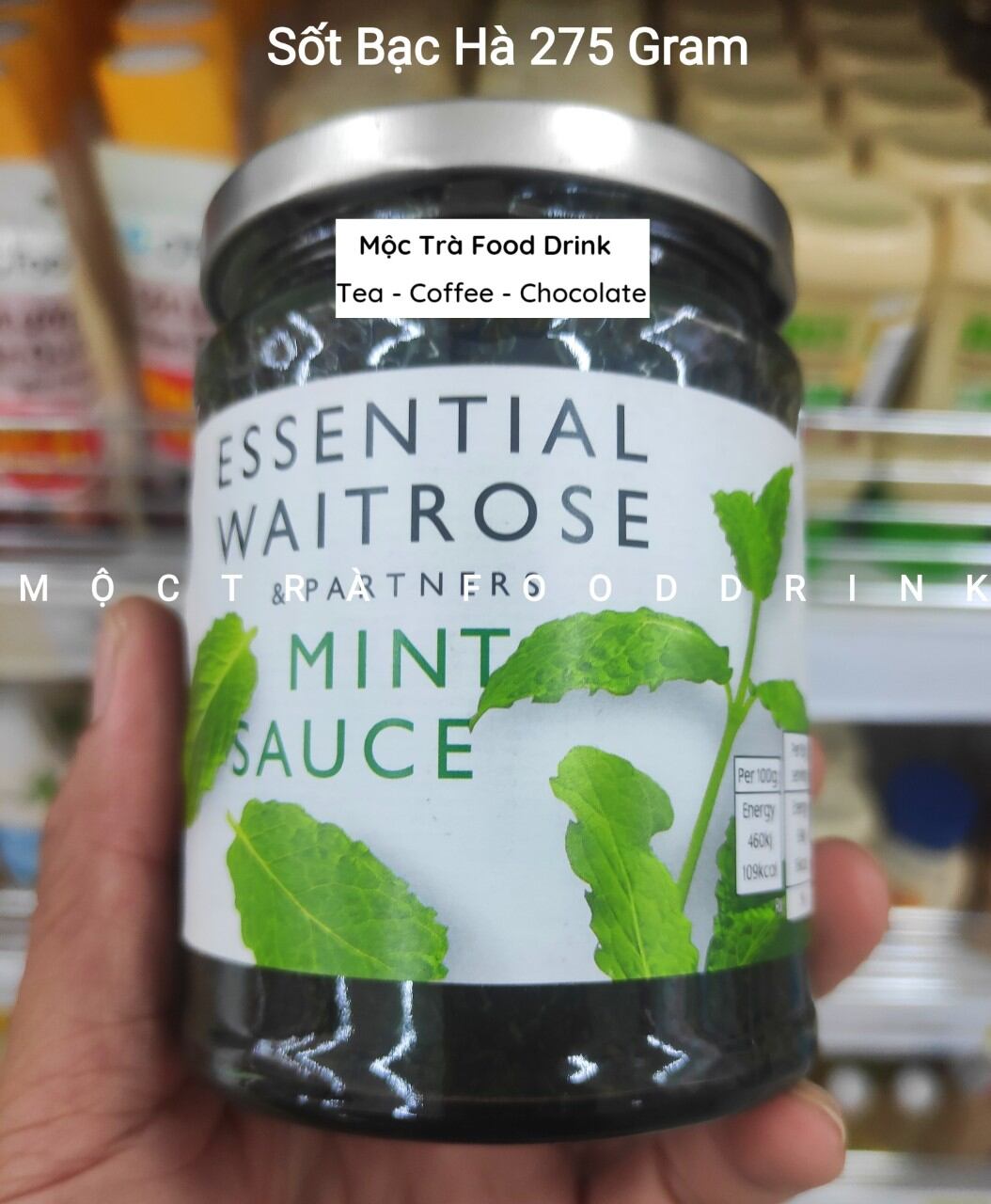 Mint Sauce Sốt Bạc Hà hiệu Essential Waitrose 275 Gram