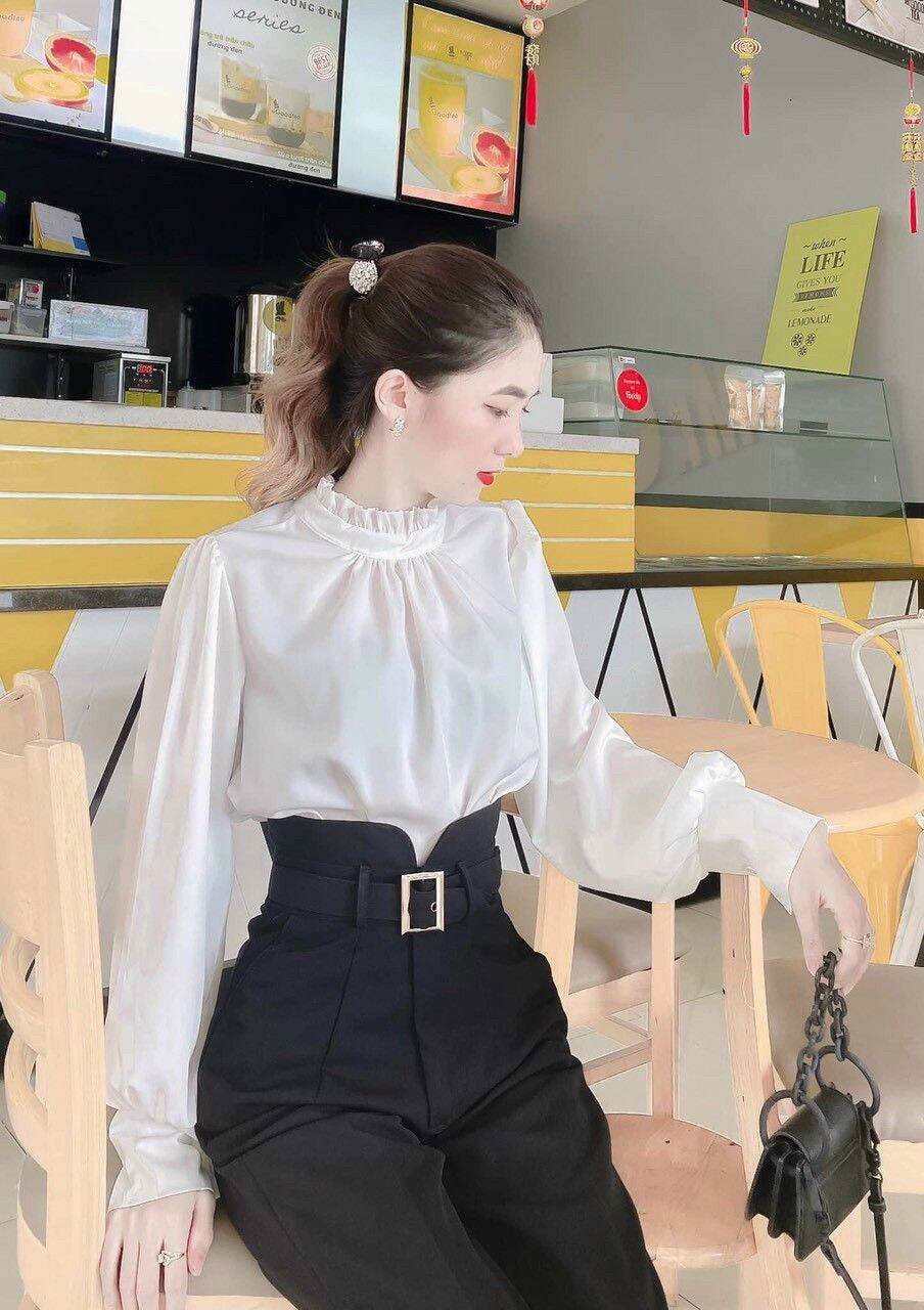 [GIẢM 50K PHÍ SHIP] Quần TÂY baggy lưng siêu cao.cạp V.bán lẻ=sỉ .