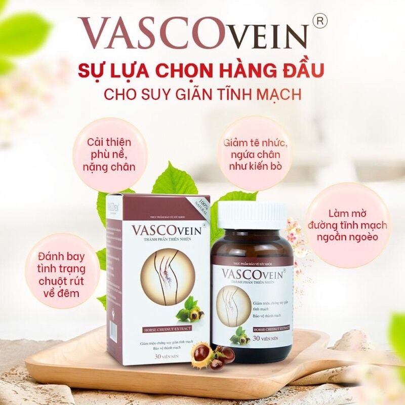 Viên Uống Hộ Trợ Suy Giãn Tĩnh Mạch Vascovein