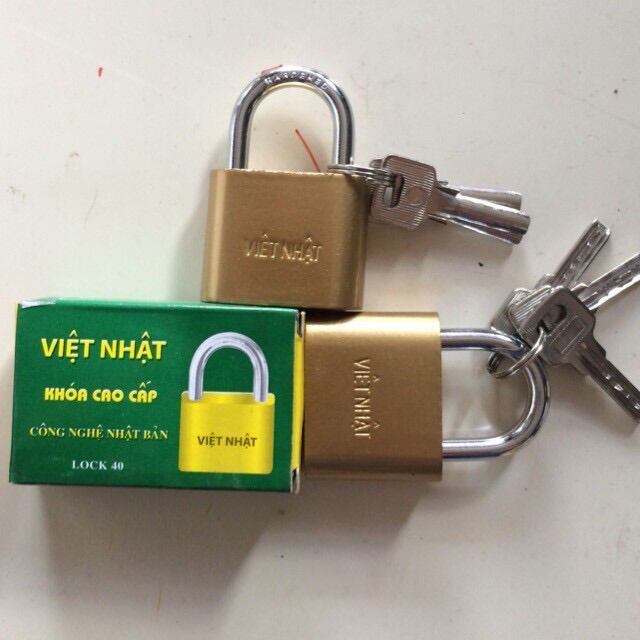 Khóa việt nhật,nhật việt,hd mạ vàng cao cấp cỡ 30