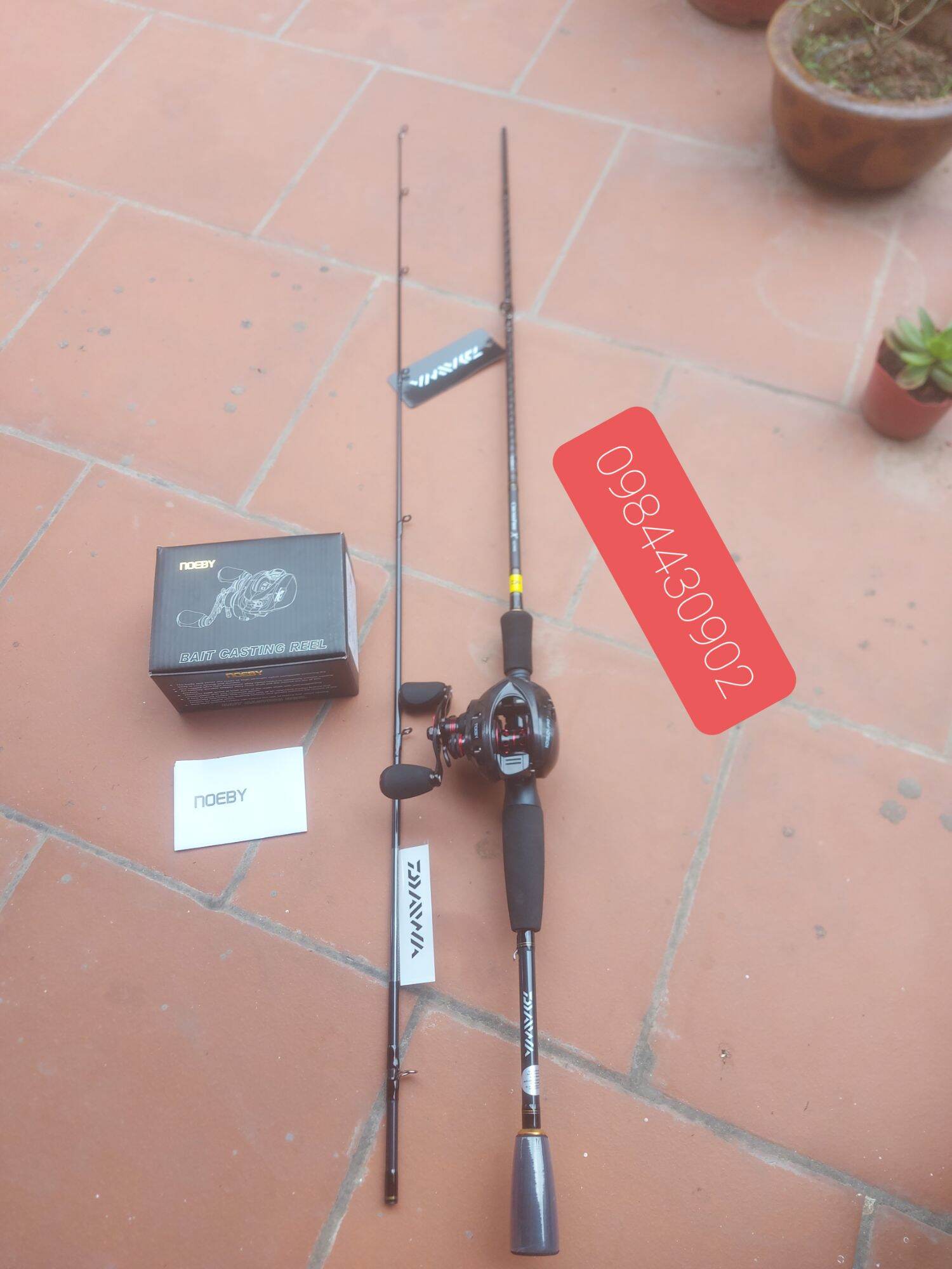 Bộ cần lure ngang daiwa crossfire X và máy noeby nonsuch pro