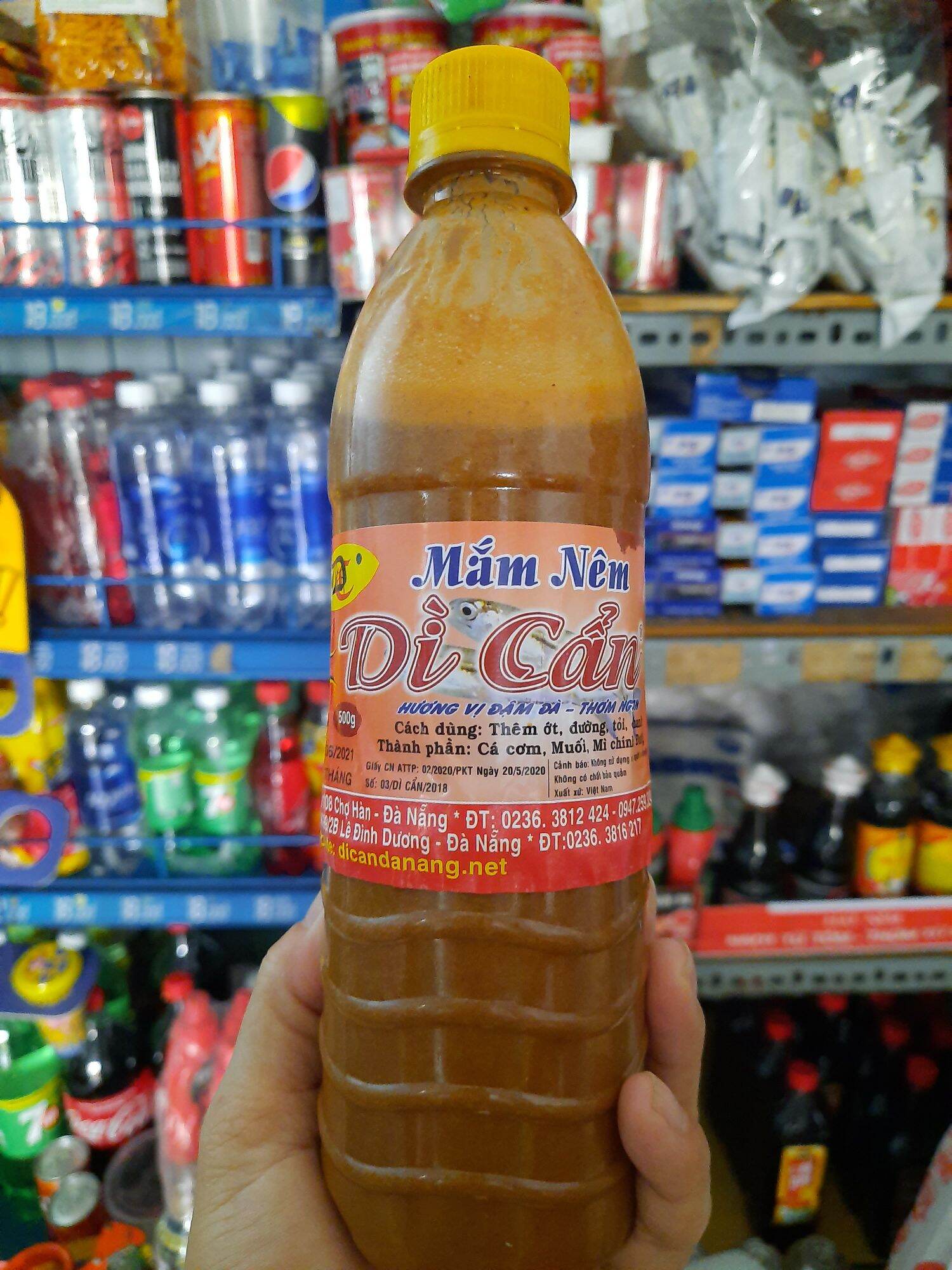 Mắm nêm dì cẩn chai 500g