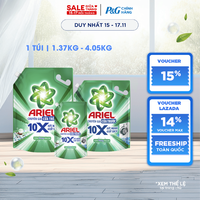 Nước Giặt Gel ARIEL 10X Sức Mạnh Giặt Sạch Chuyên Gia Cửa Trước - Cửa Trên Hương Downy Nắng Sớm Túi 1.37-4.05KG