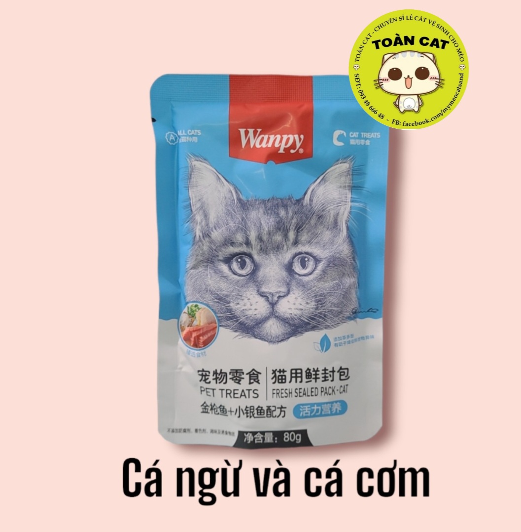 Combo 10 gói Pate Wanpy 80g - Pate cho mèo