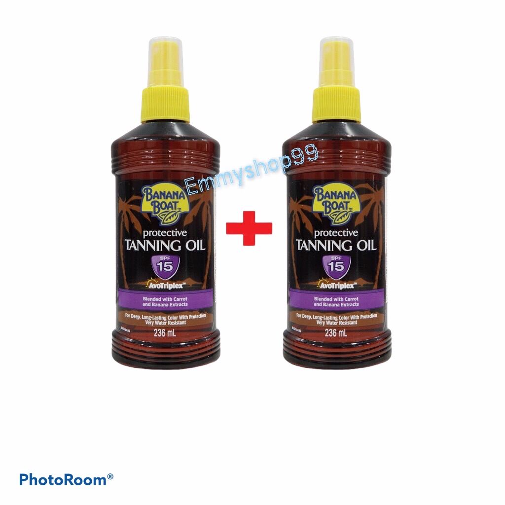 [Date 03/2022]Combo 2 Dầu Phơi Nắng Banana Boat Tanning Oil Spf15 236Ml