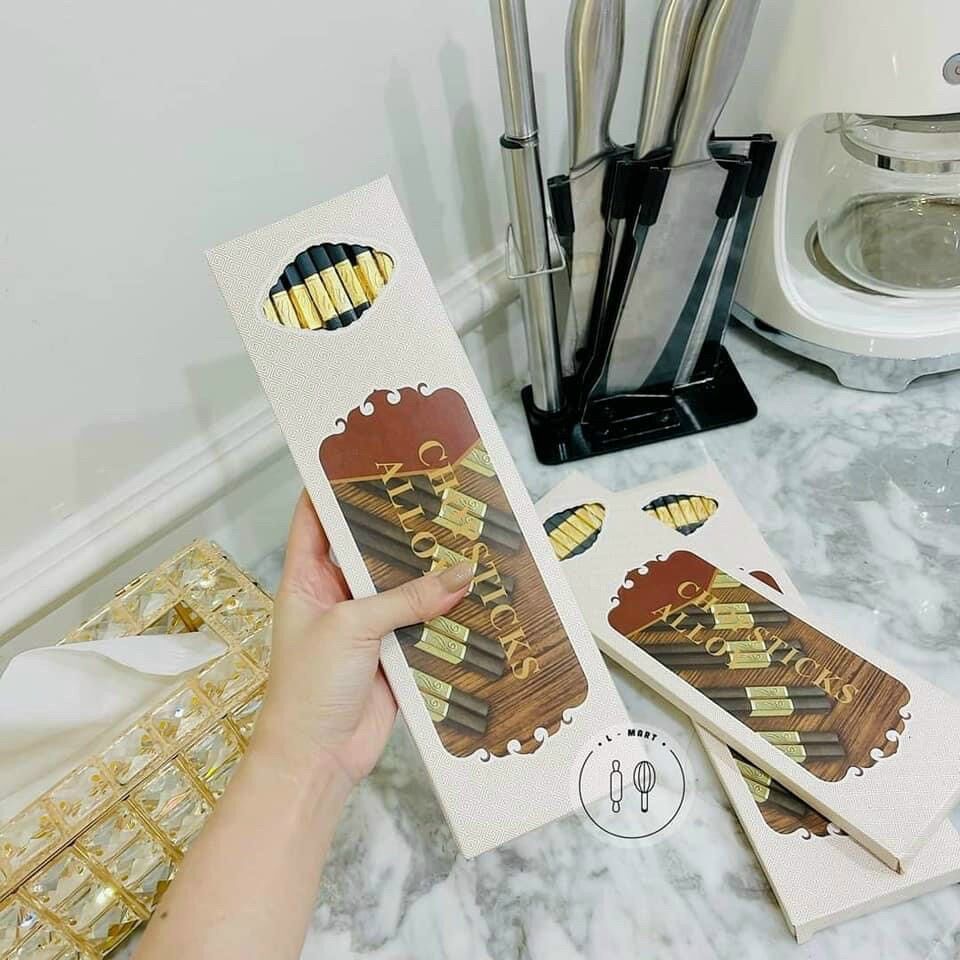 Đũa mạ vàng Hàn Quốc hộp 10 đôi