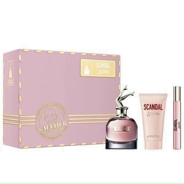 Hộp nước hoa nữ Scan,dal J,ean Paul Gaultier EDP của Spain gồm 1 chai 80ml, 1 ống 10ml và 1 dưỡng thể hương nước hoa 75ml