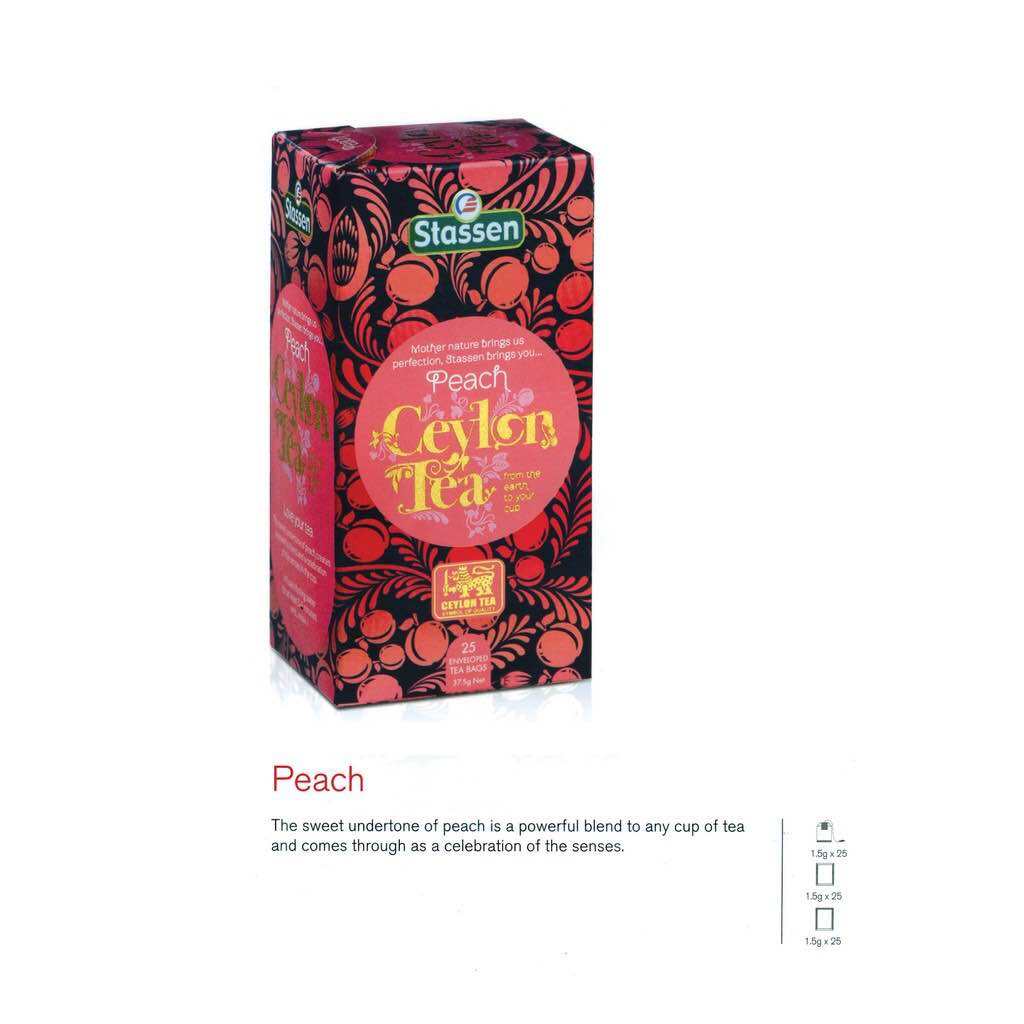 Trà đào Stassen Peach Tea - Trà Đen Trái Đào Tiên