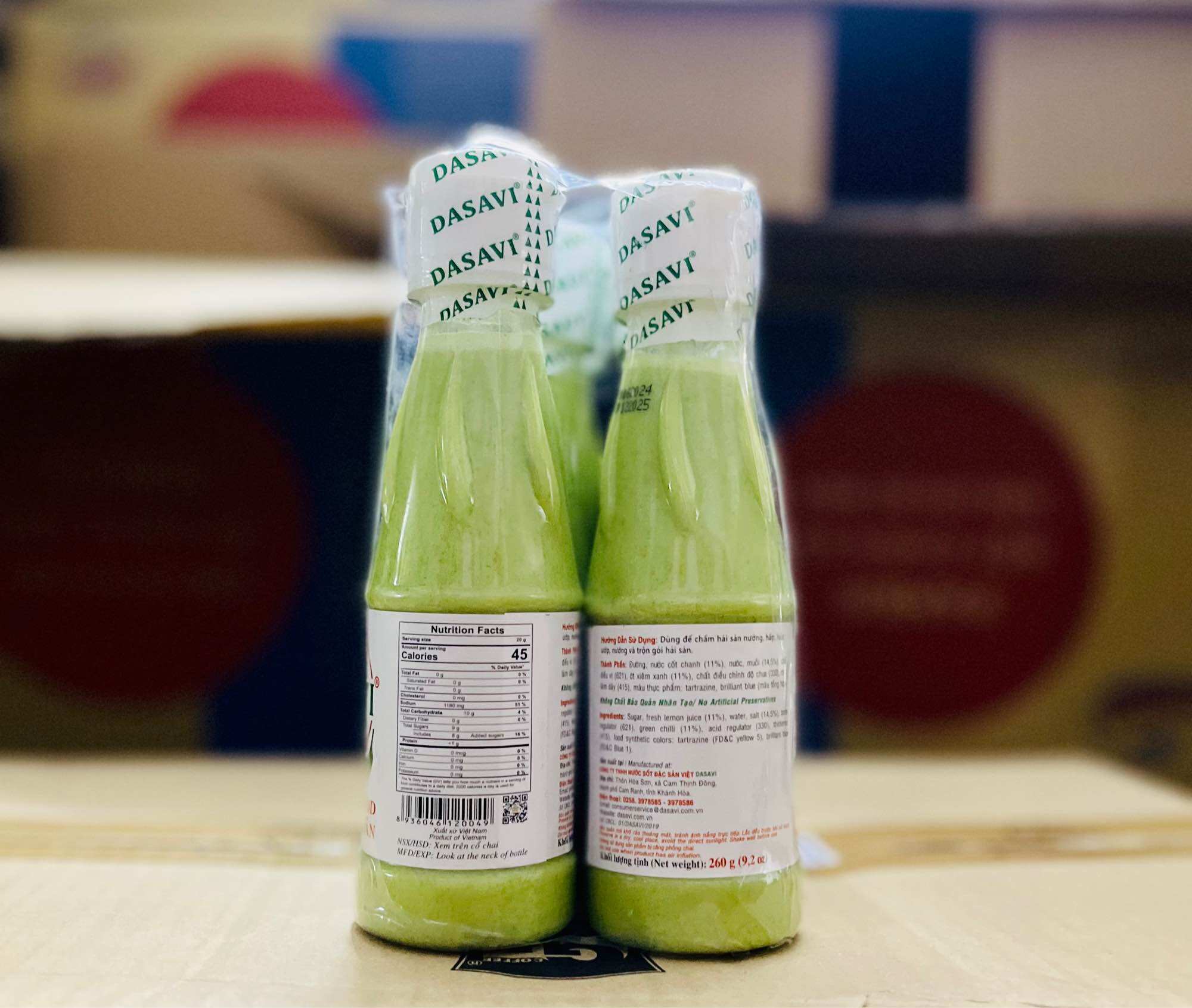 Muối chanh ớt Dasavi chai (130-260g)