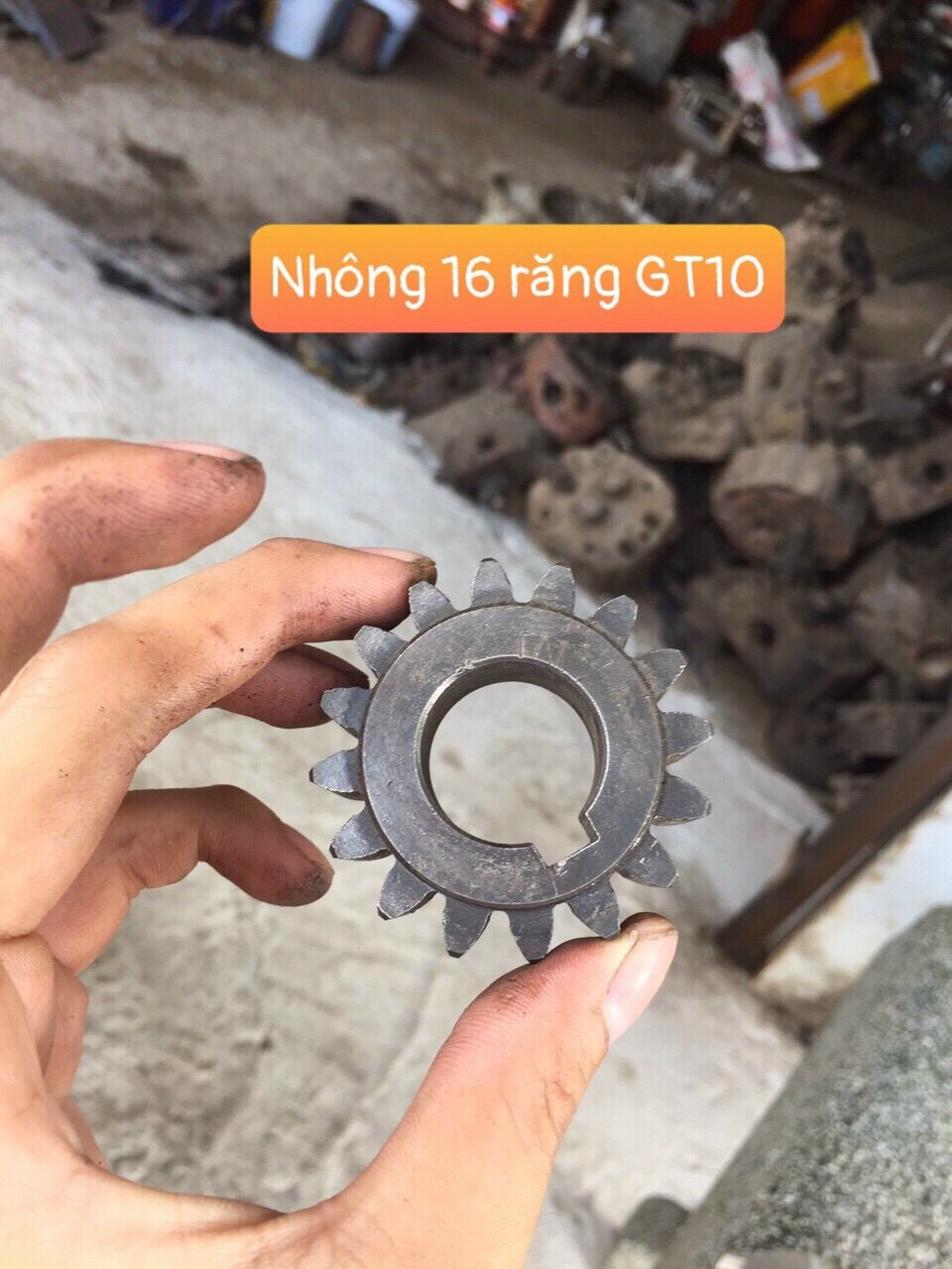 Bánh răng buli giảm tốc Gt10 , disico 16 răng