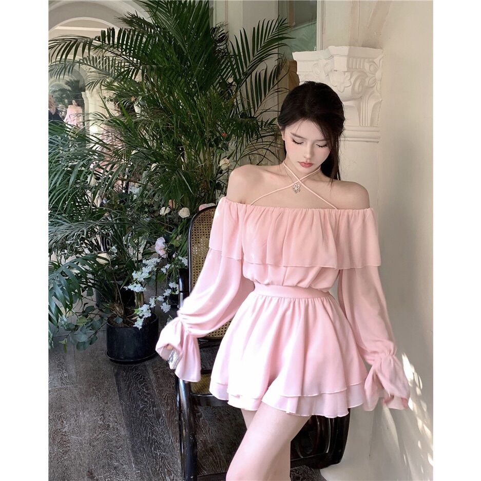 (SẴN) Set trang phục nữ ulzzang áo + chân váy ulzzang