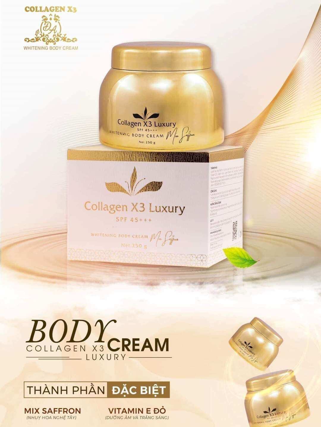 Kem Body whitening Collagen Luxury chính hãng