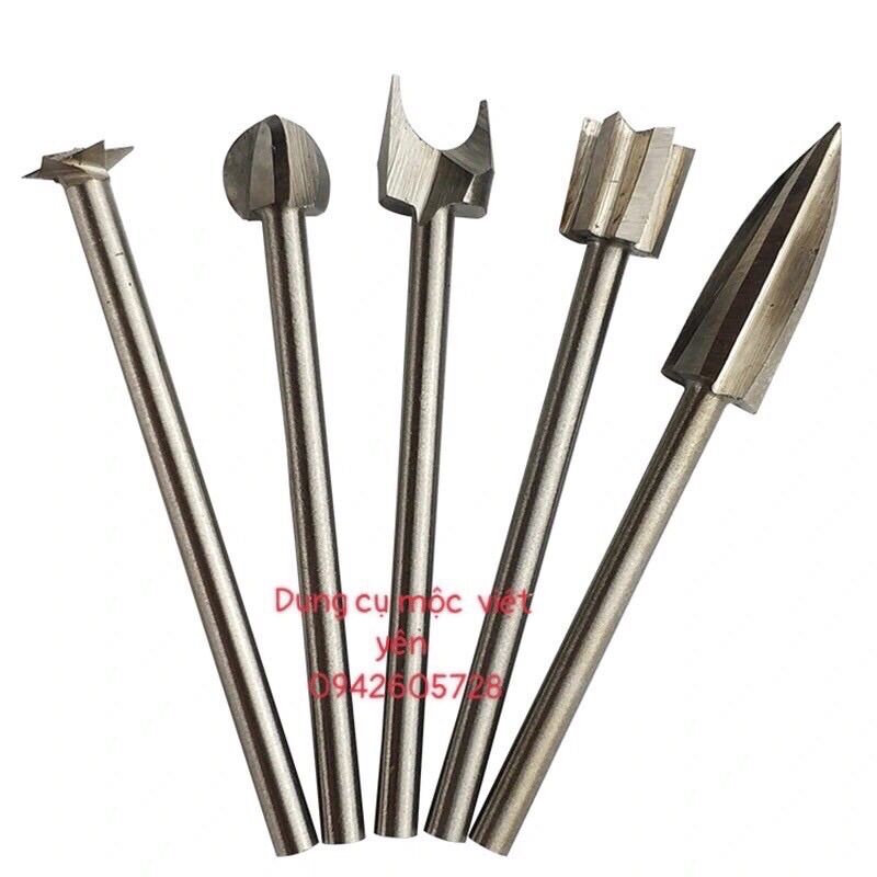Bộ mũi điêu khắc gỗ tổng hợp cốt 3 ly