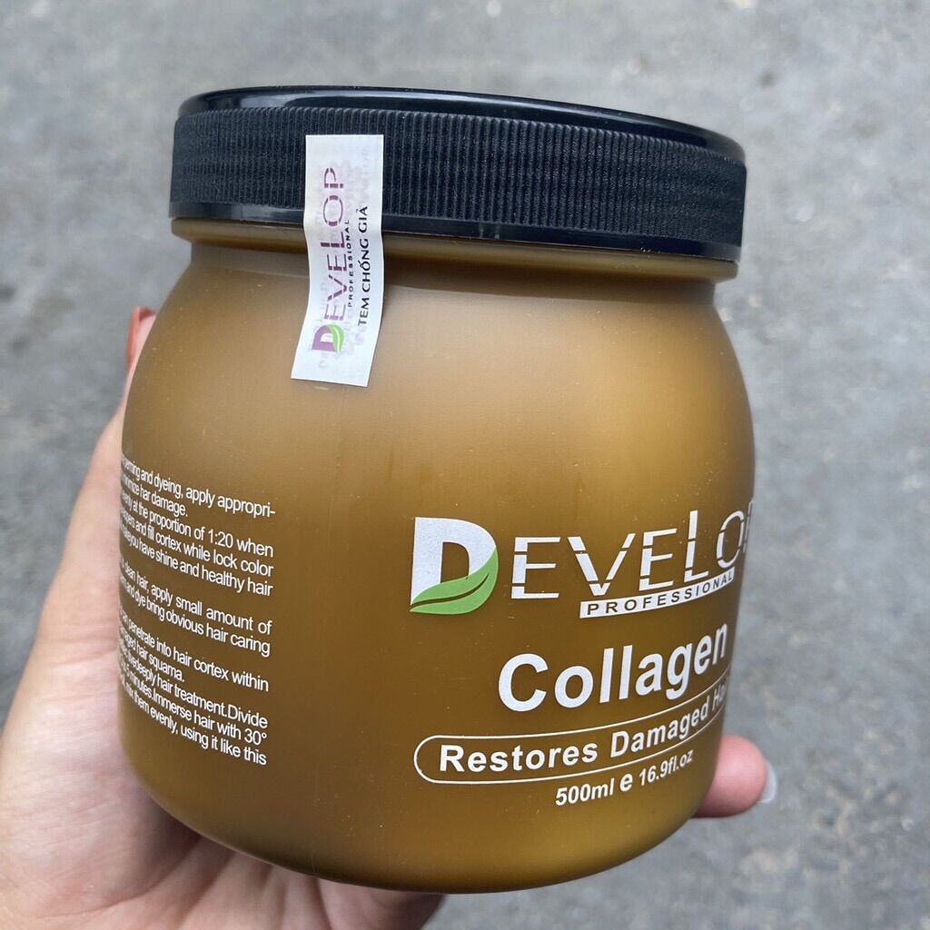 Hấp Dầu DEVELOP Collagen (Chuyên phục hồi tóc khô sơ chẻ ngọn đặt biệt giữ màu nhuộm)