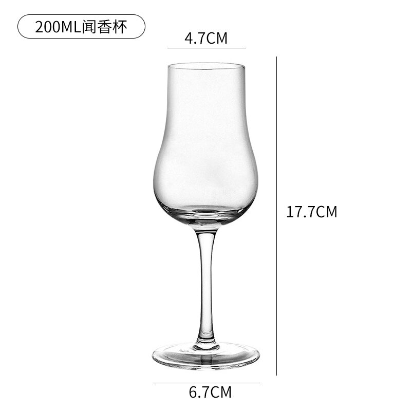 Cốc Ngửi Hương Pha Lê Cốc Nếm Nghiệm Whisky Cốc Thử Ly Tulip Cốc Rượu Ngọt Bộ Cốc Uống Thuần ISO Chu