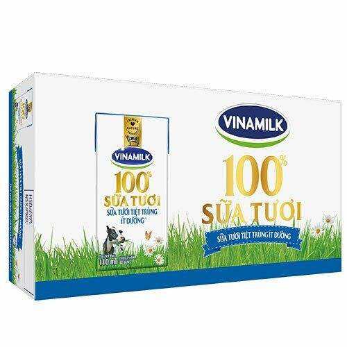 Sữa tươi vinamilk ít đường 110ml (thùng 48 hộp)