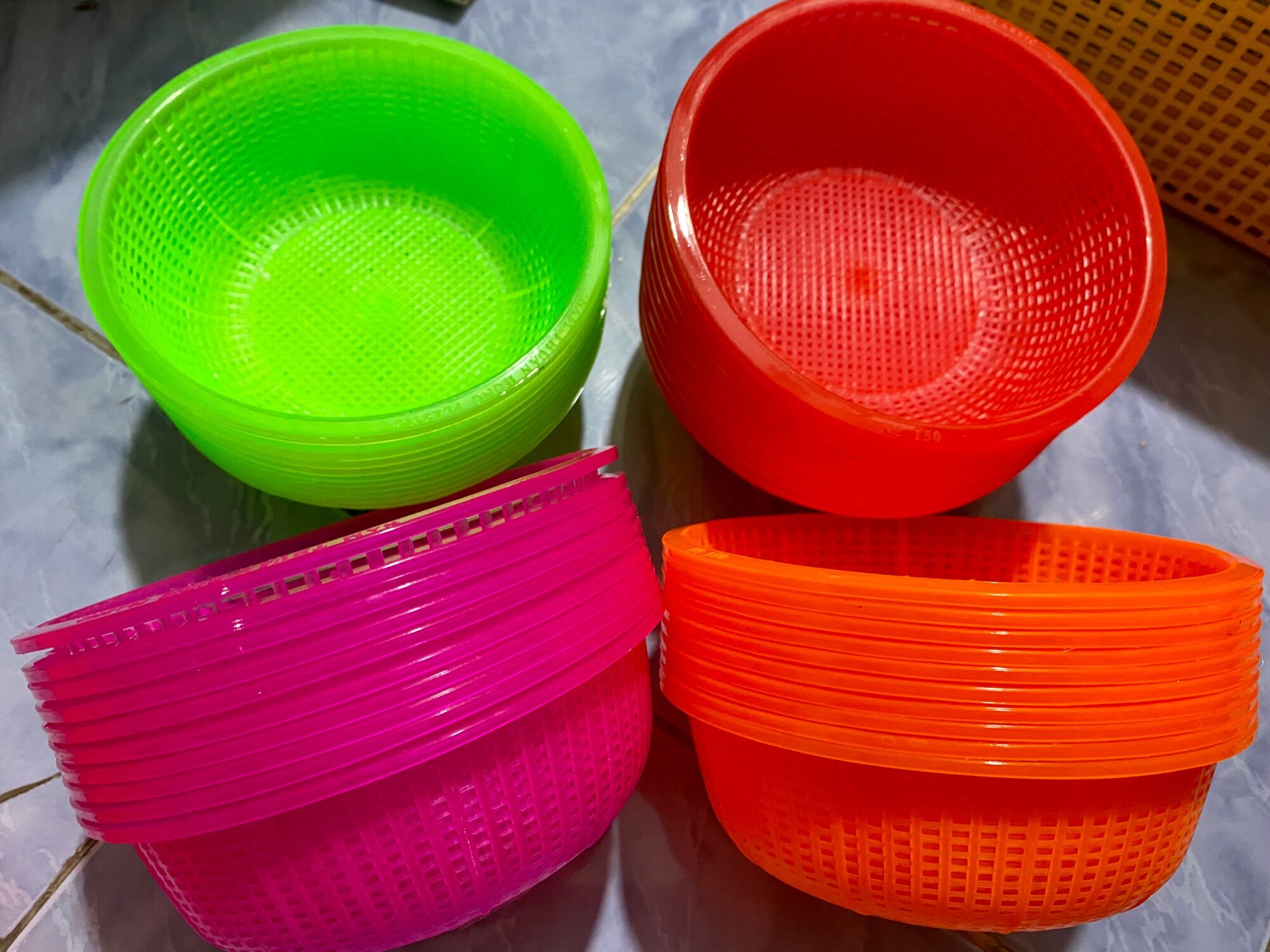 🌺Combo 10 Rổ Nhựa Nhỏ Mini, Rổ Con (Rộng 13cm, hình thật)