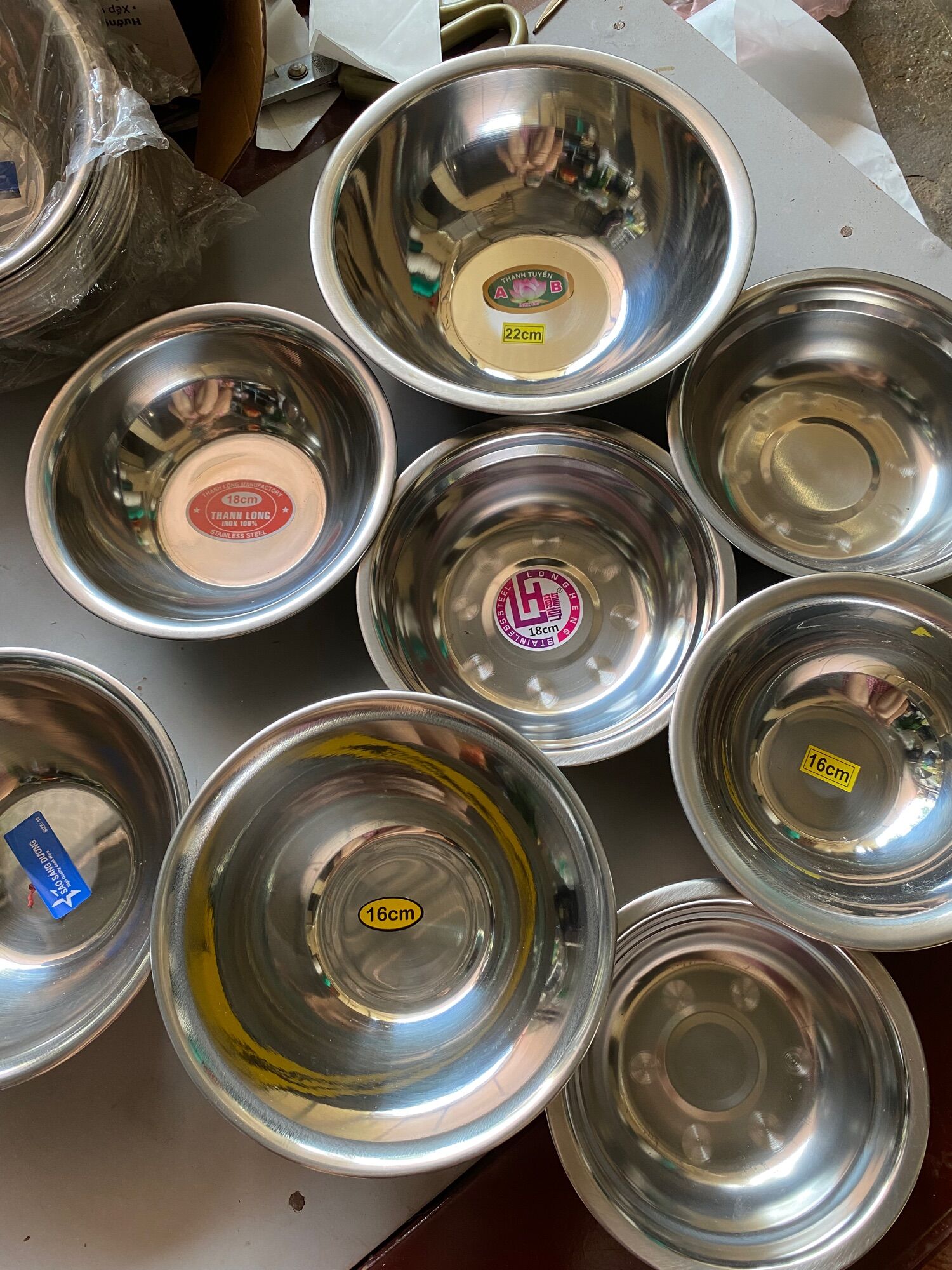 Bát inox bền đẹp đủ size