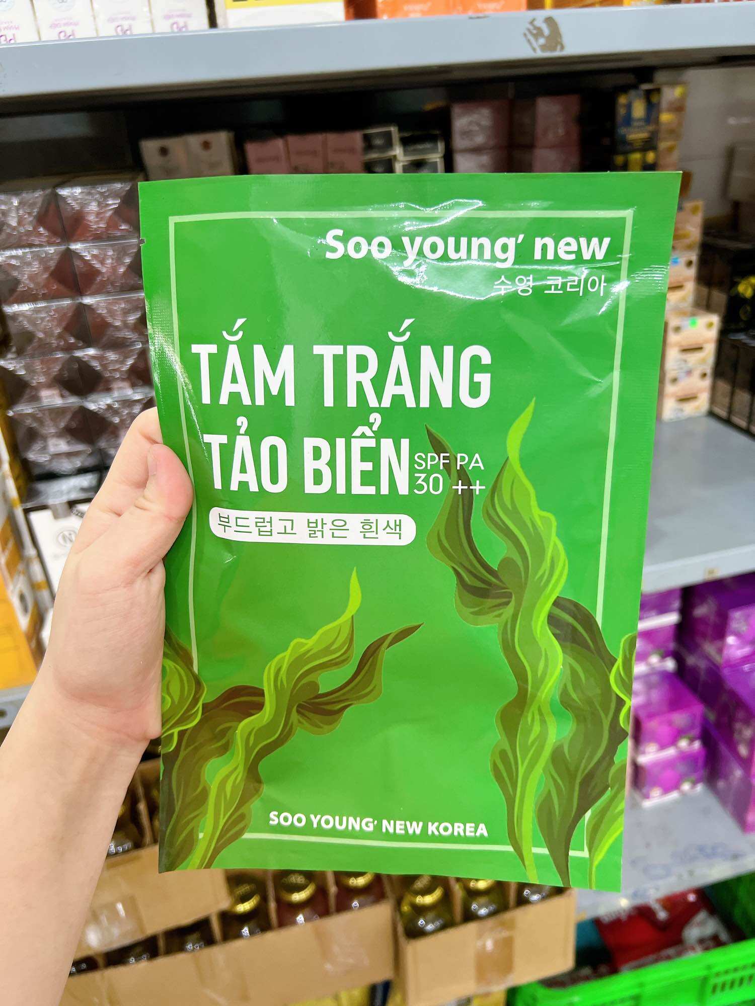 Sét tắm trắng tảo biển soo young 7 ngày 130g