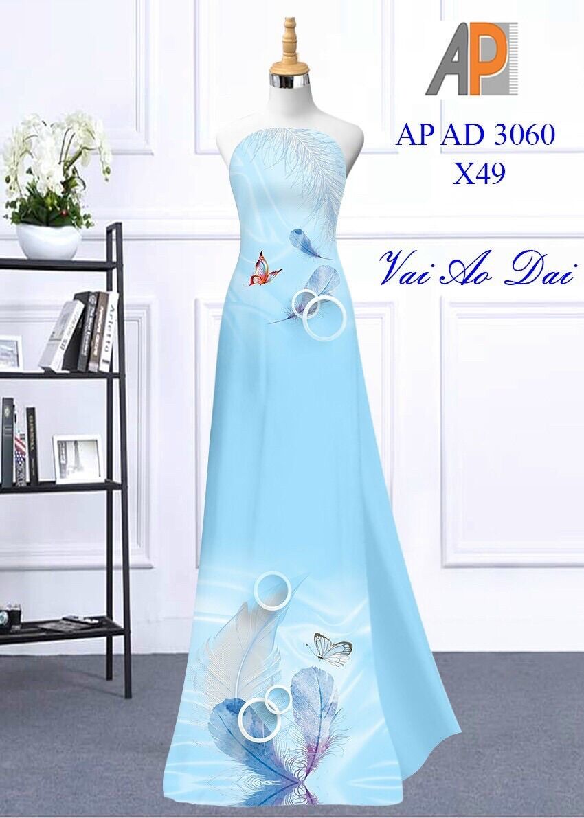 [HCM]Vải áo dài chiếc lá