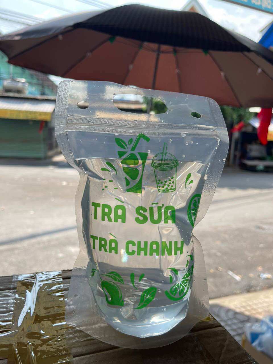 1Kg túi zip đựng trà chanh ( trà sữa) size 15x23