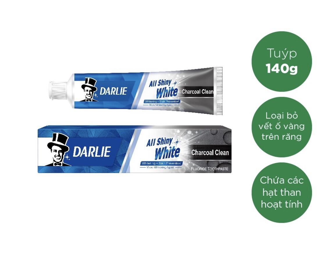 Kem đánh răng Darlie trắng sáng Charcoal Clean 140g