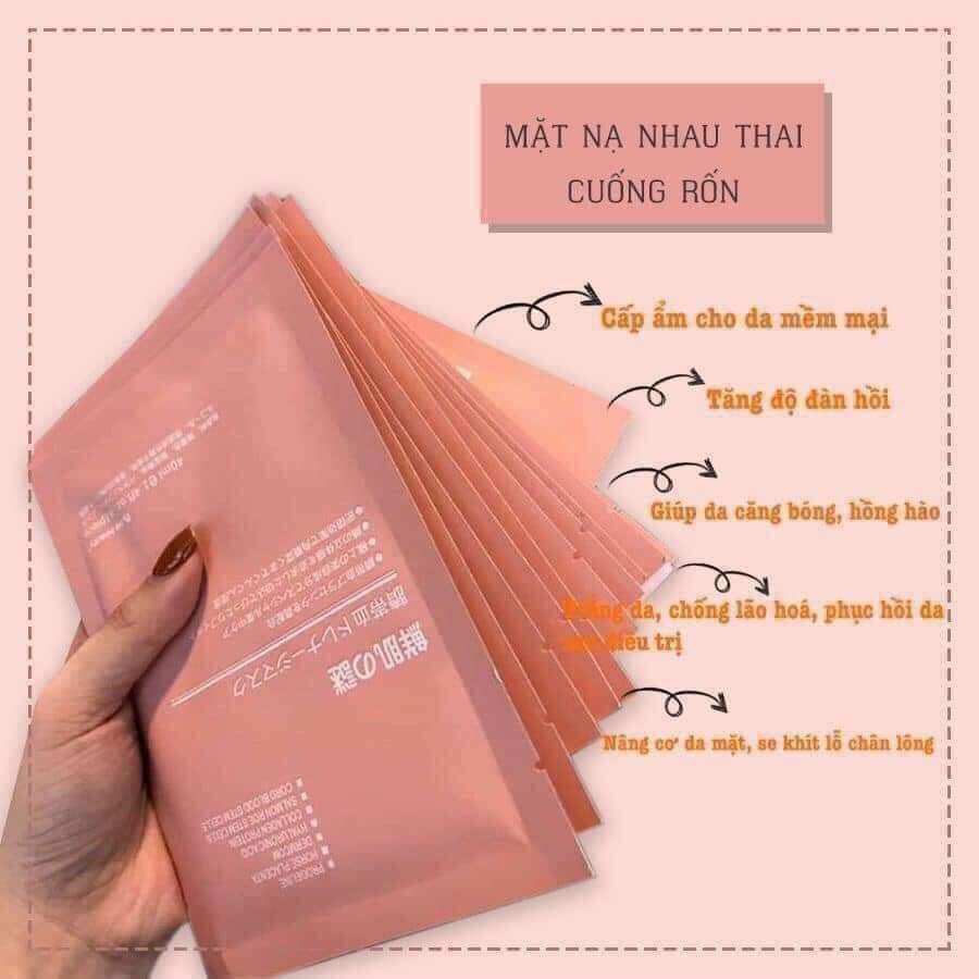 Set 10 miếng mặt nạ nhau thai cừu cuống rốn