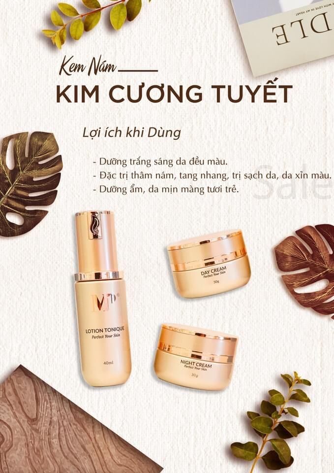 Bộ kem nám kim cương tuyết luverio