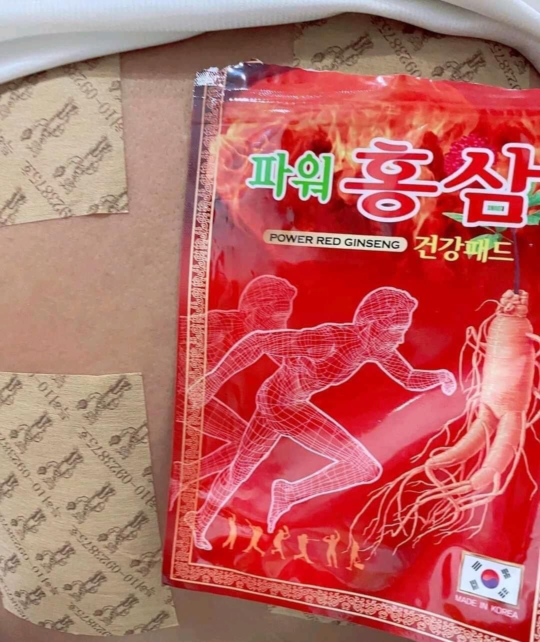 Cao dán hồng sâm hàn quốc gói 20 miếng