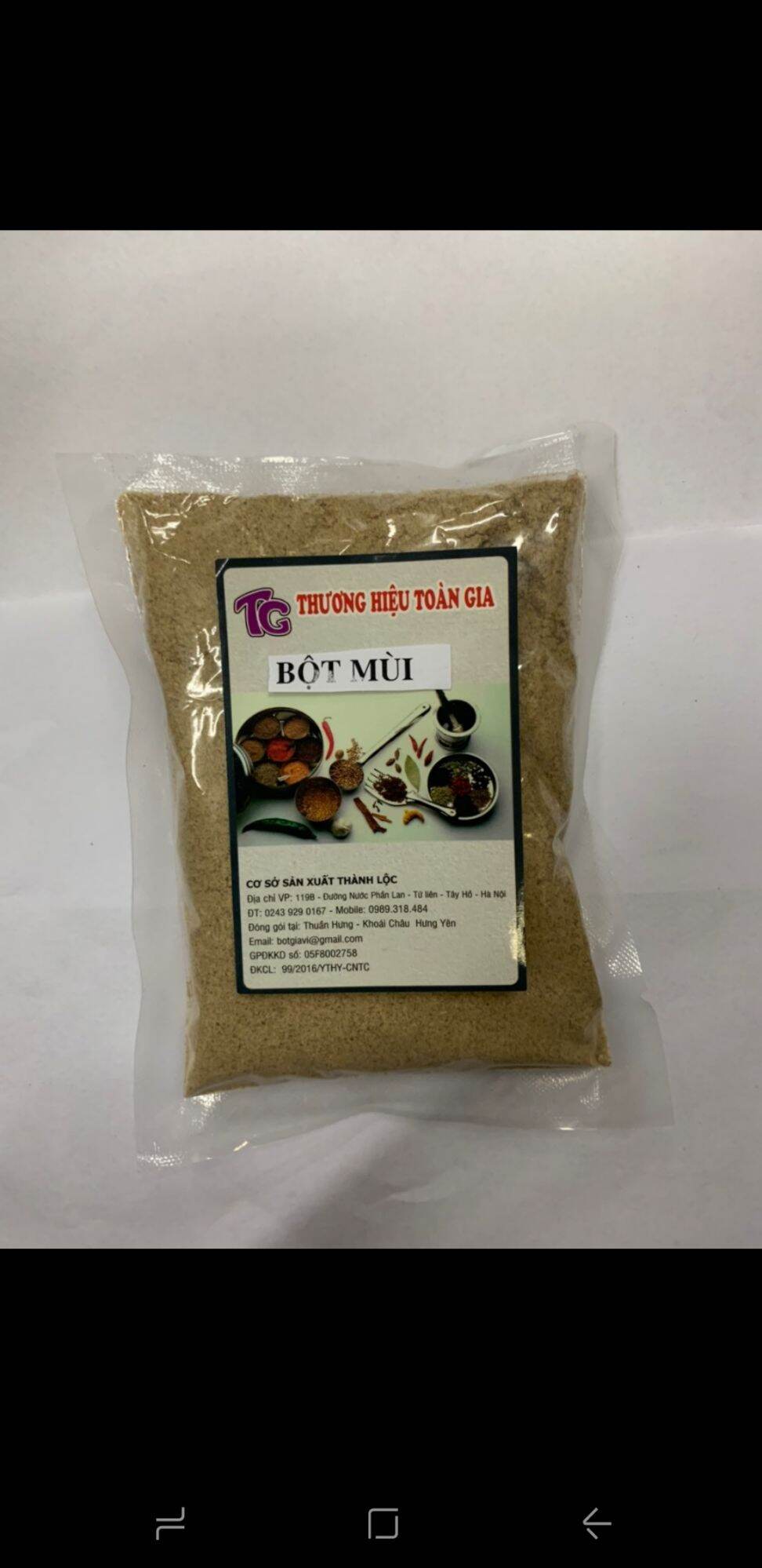 Bột hạt mùi gói 100g