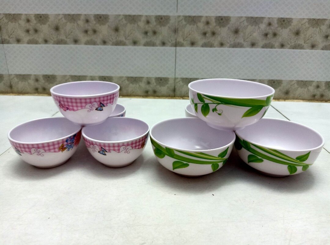 Combo 10 chén nhựa mica loại cao cấp, chất lượng cao, khó bể vỡ, chất liệu mica an toàn cho sức khoẻ, màu ngẫu nhiên , có 2 size