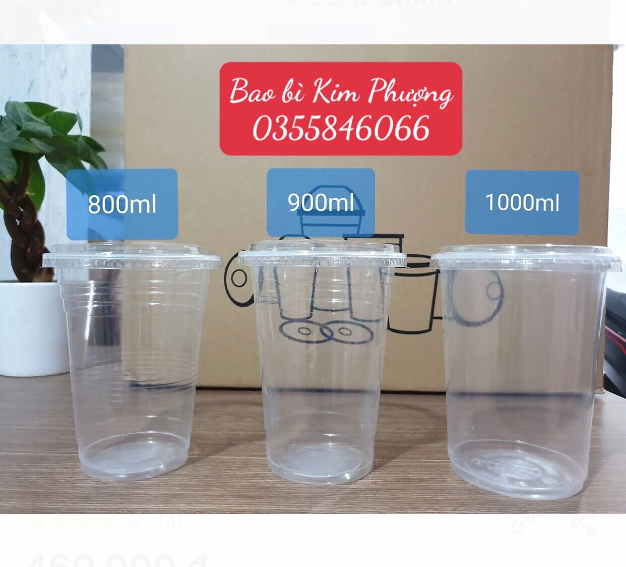 Combo 50 ly trà tắc khổng lồ 800ml, 900ml