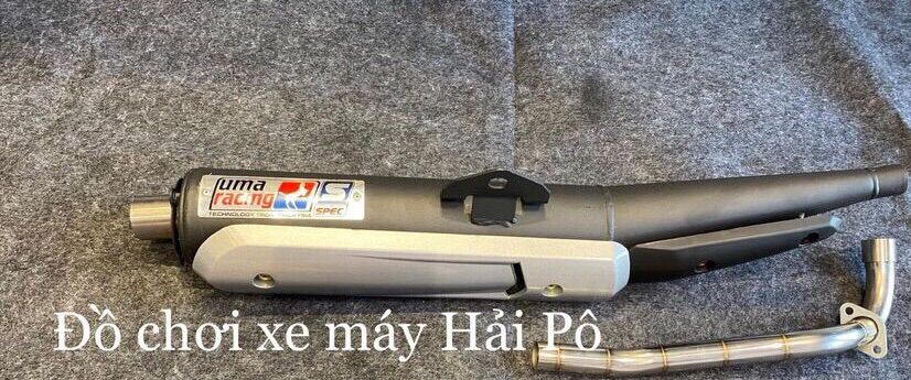 Pô uma v4 luôn Cổ và Ốp gắn xe sirius