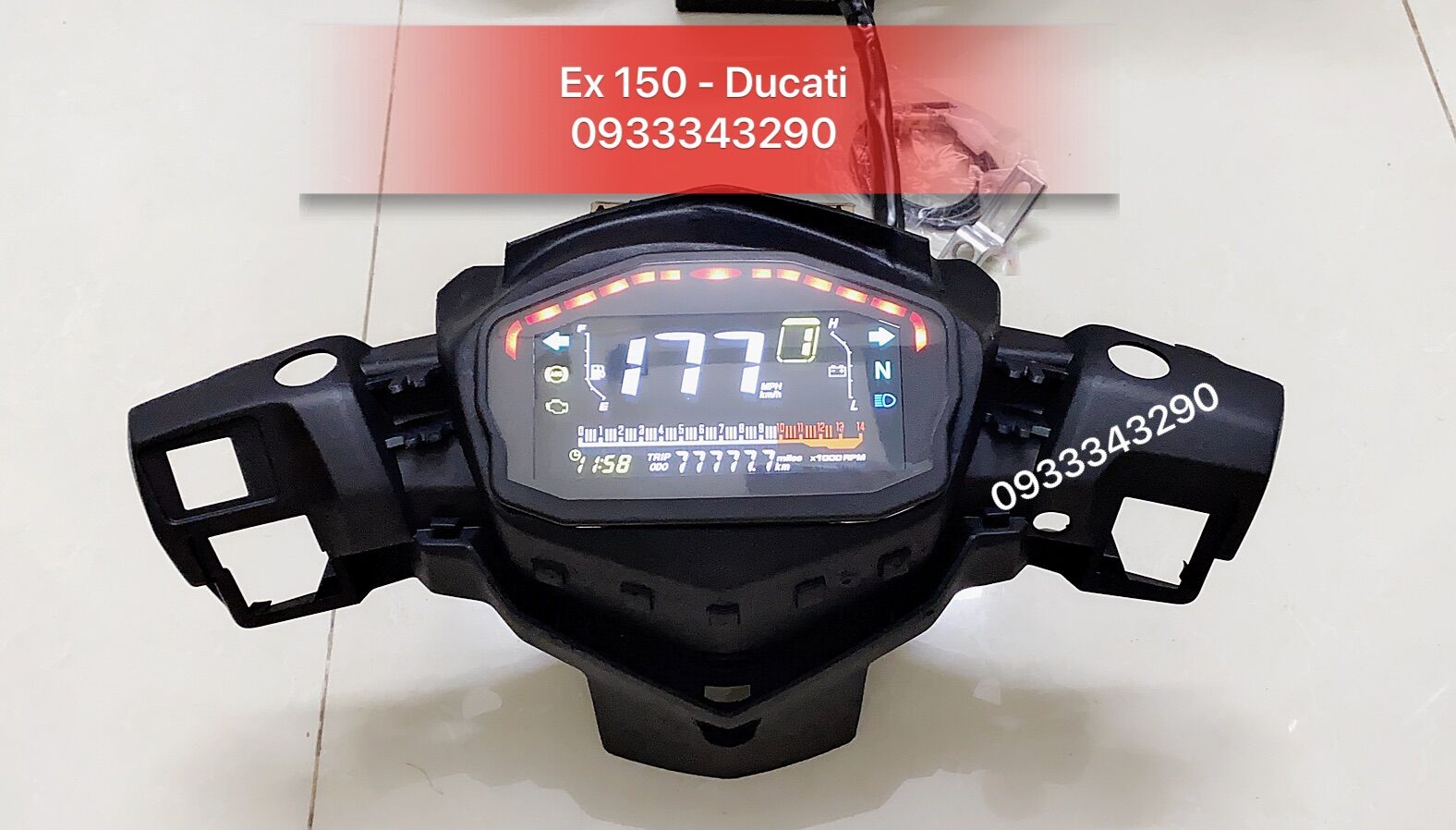 Trọ  bộ bợ cổ Ex 150 - chế Ducati, cam kết hàng đúng mô tả, chất lượng đảm bảo, an toàn đến sức khỏe người sử dụng