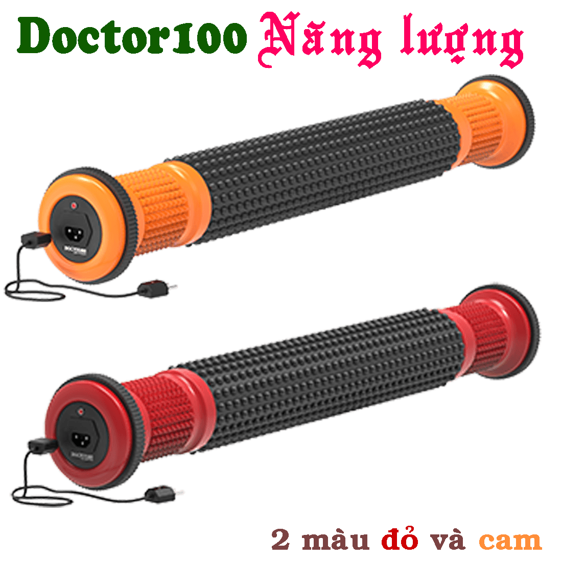 Con lăn cột sống Doctor100 Nhiệt năng lượng.Tự day huyệt,lăn cột sống, massage toàn thân