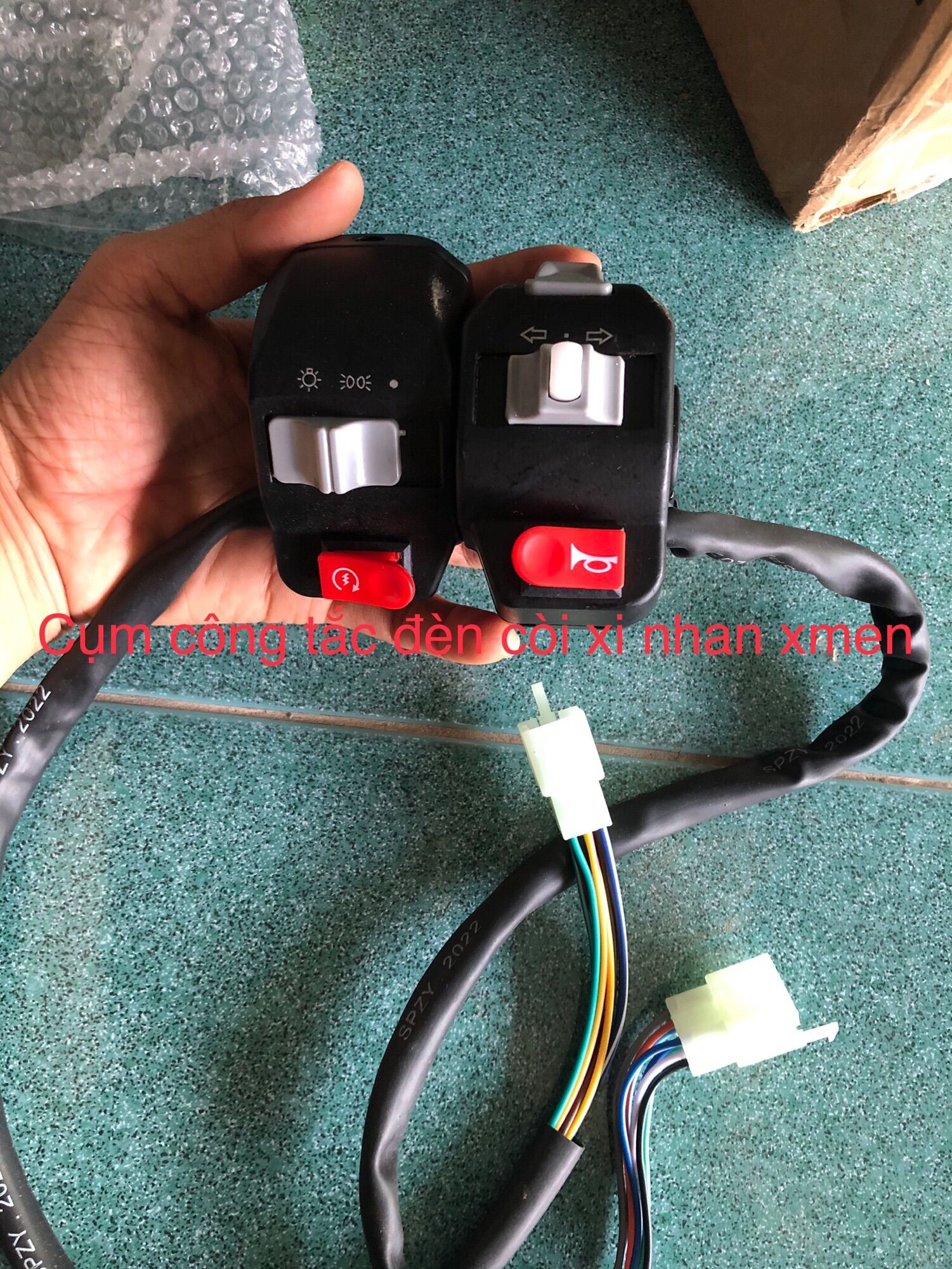 Công tắc trái, phải, đèn, còi, xi nhan xe Xmen/ cụm công tắc trái phải xe xmen