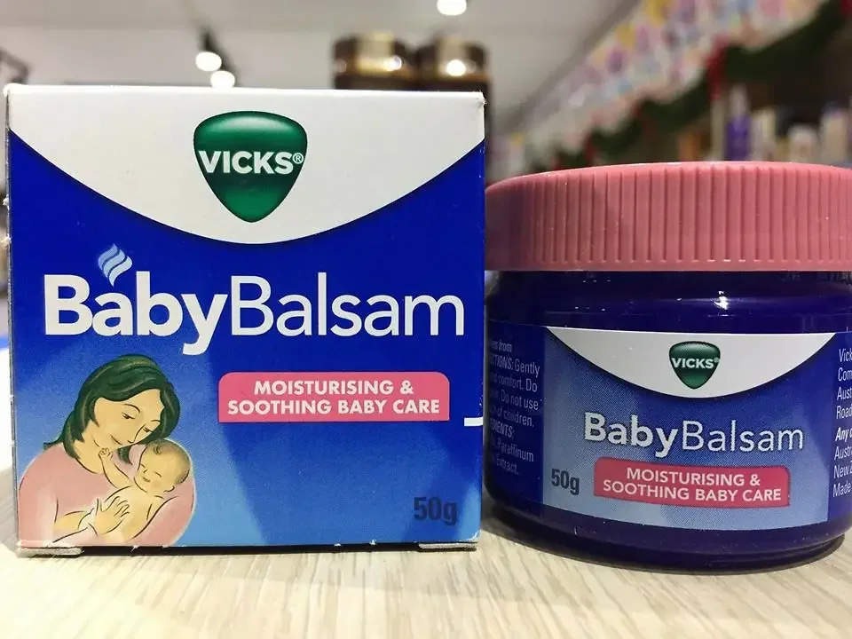 Dầu bôi ấm ngực giảm ho cho bé Vicks Baby Balsam