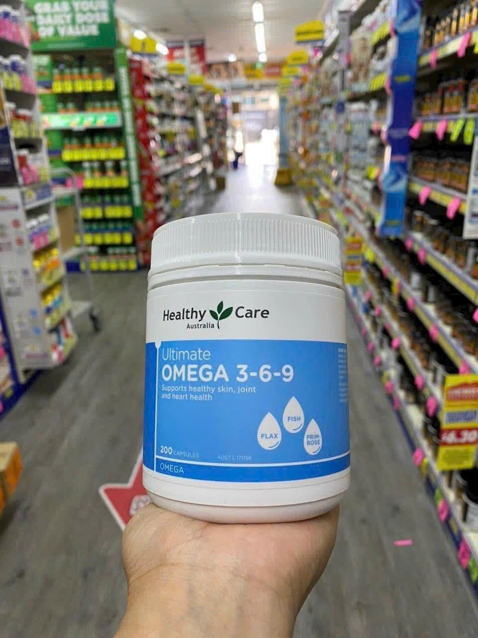 Omega 3 6 9 healthy care - 200 viên - cung cấp omega epa dha