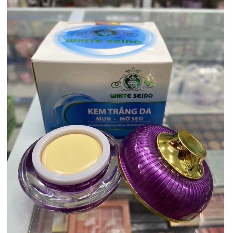Kem White Seido Giảm Mụn ,Trắng Da ,Mờ Thâm ,12 gram