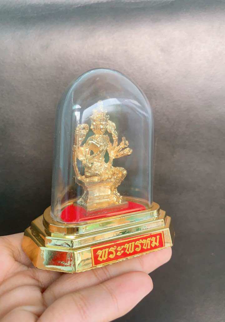 Tượng phật tứ diện lồng kính 9 cm