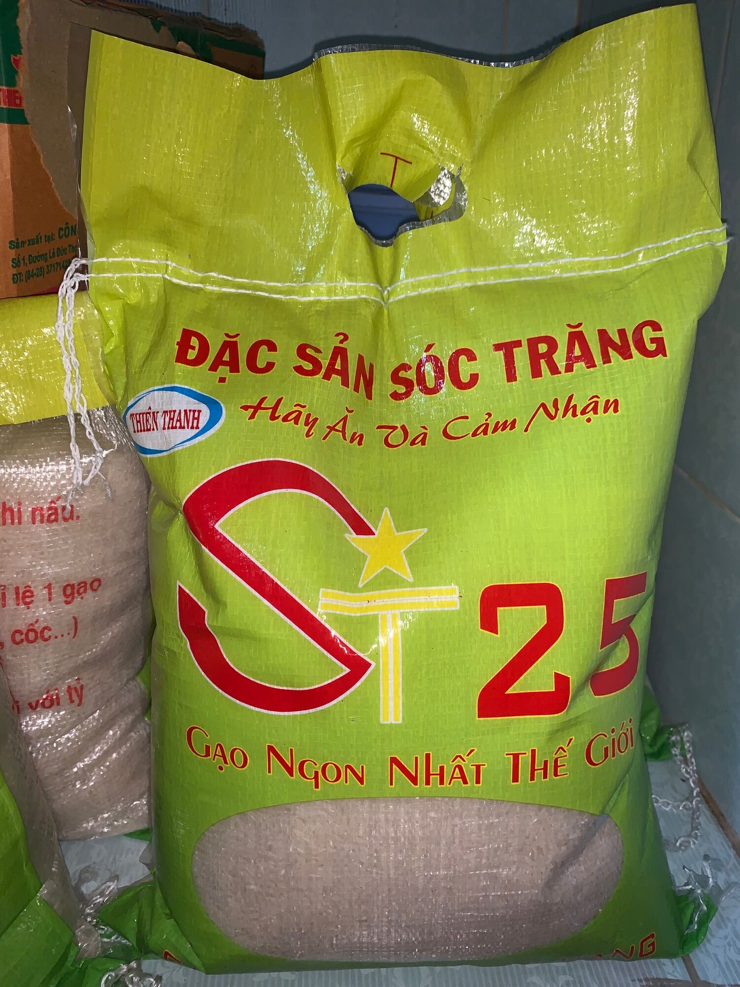 5kg Gạo ST25 Sóc Trăng thơm hương dứa